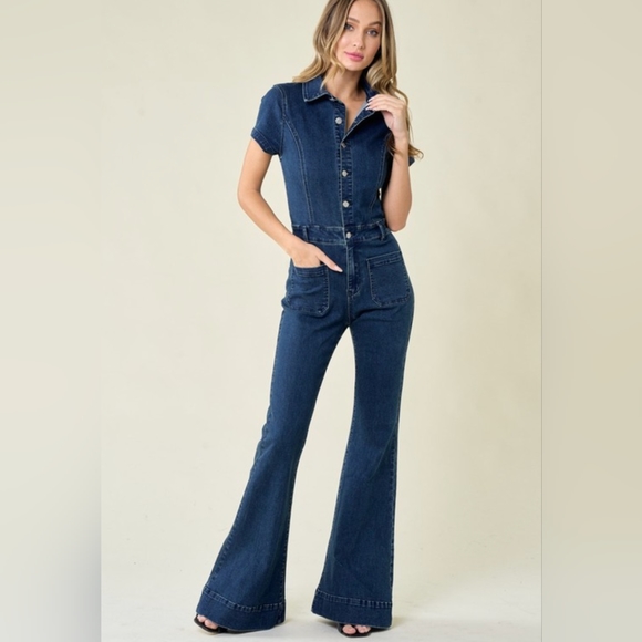 Denim jumpsuit - Picture 2 of 3